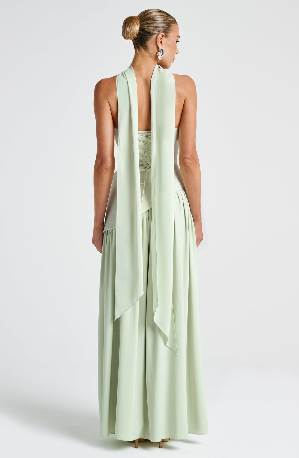 Sculpted Strapless Flow Maxi Dress