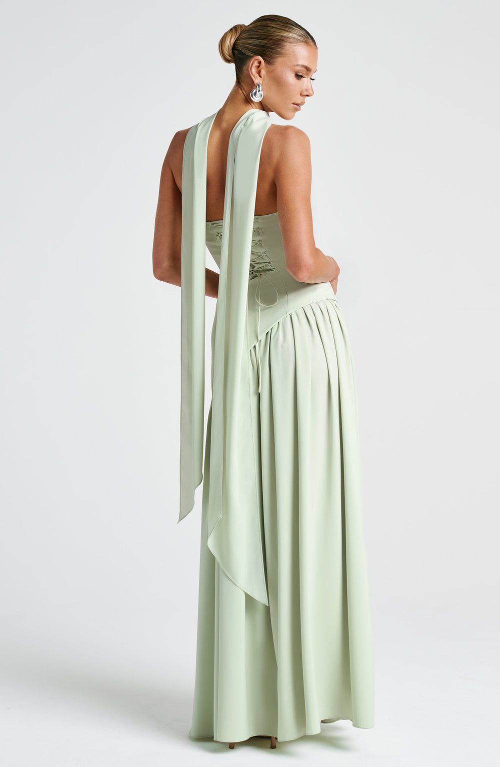 Sculpted Strapless Flow Maxi Dress