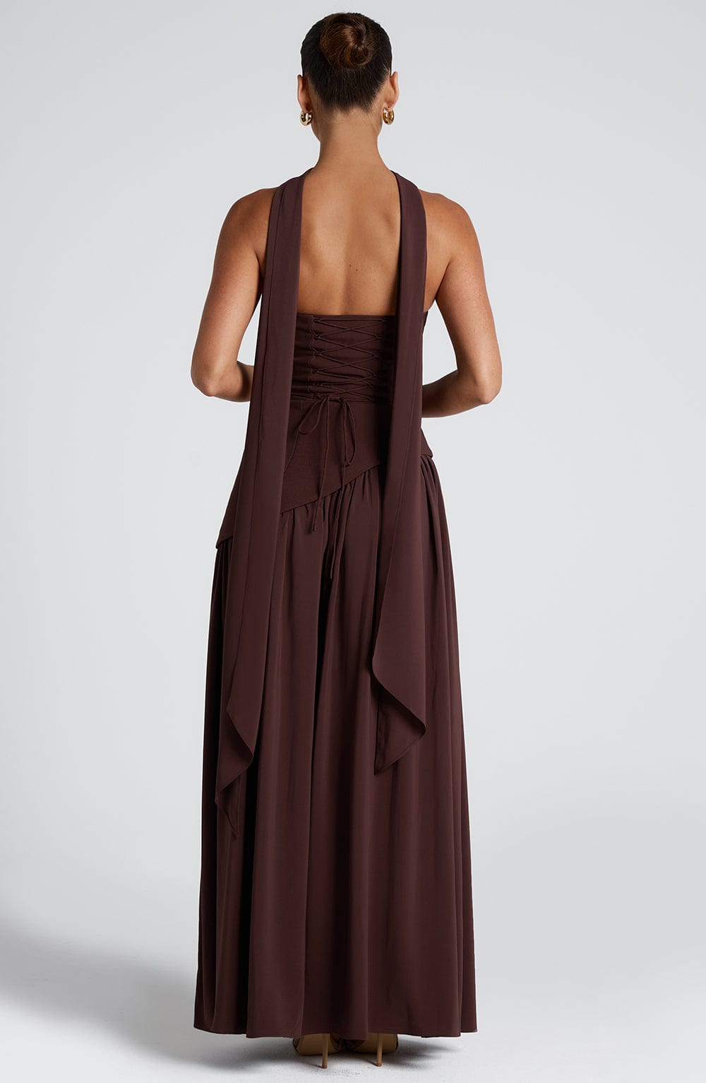Sculpted Strapless Flow Maxi Dress