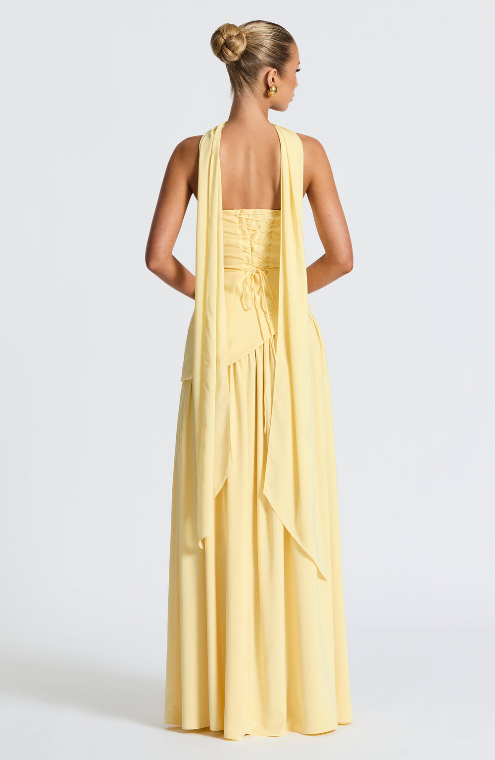 Sculpted Strapless Flow Maxi Dress