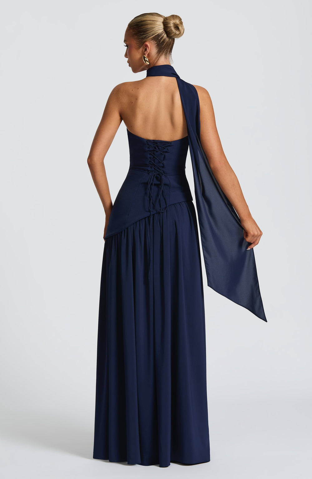 Sculpted Strapless Flow Maxi Dress
