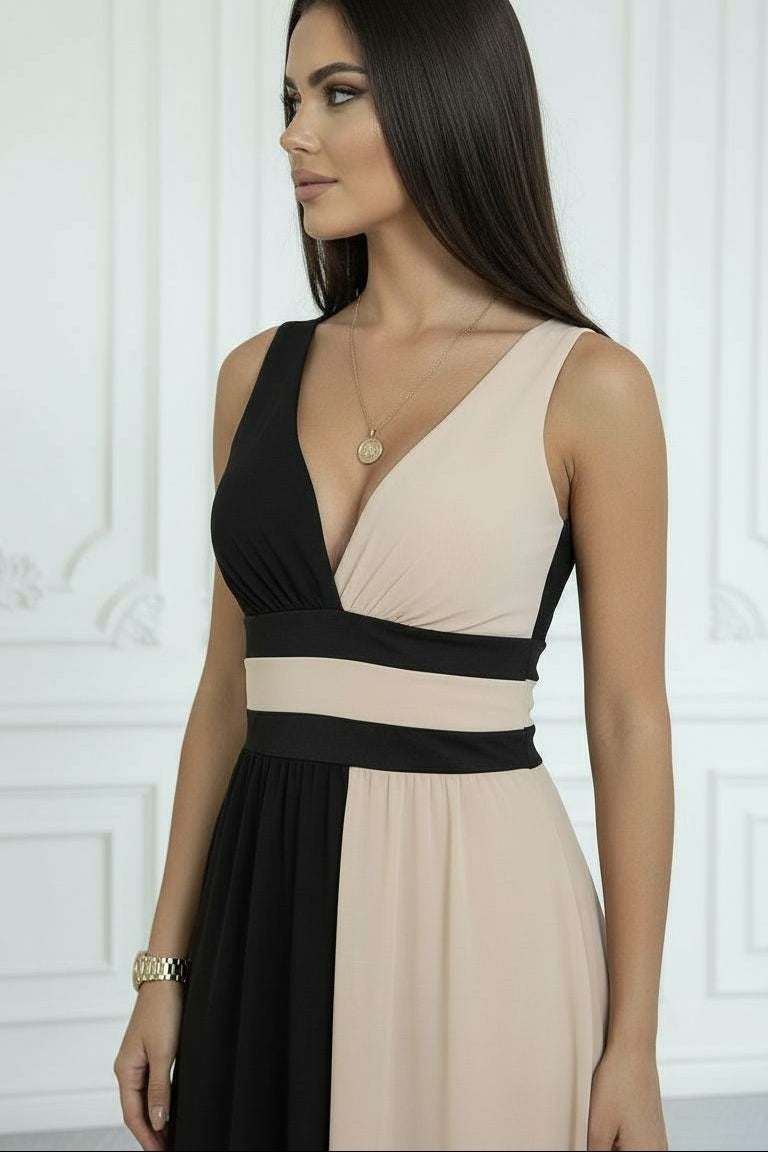 Isla - Two Tone Flow Dress