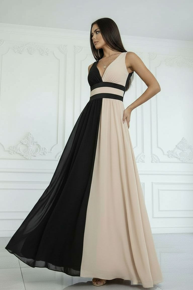 Isla - Two Tone Flow Dress