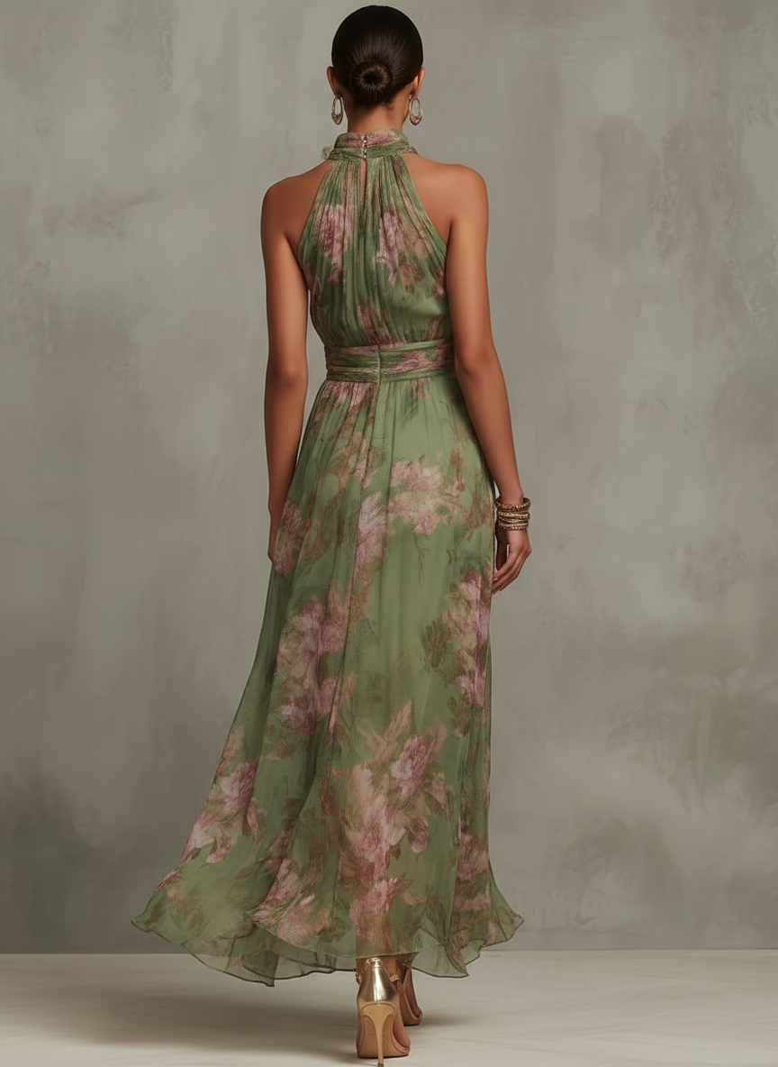 kelly- Elegante vestido con estampado floral