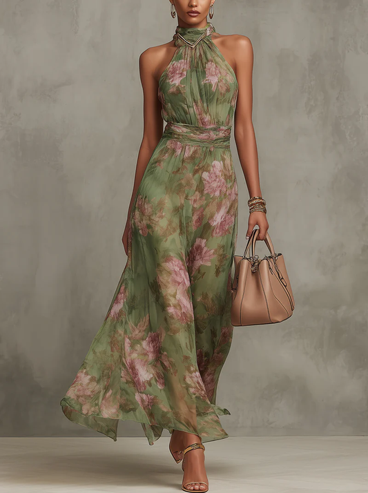 kelly- Elegante vestido con estampado floral