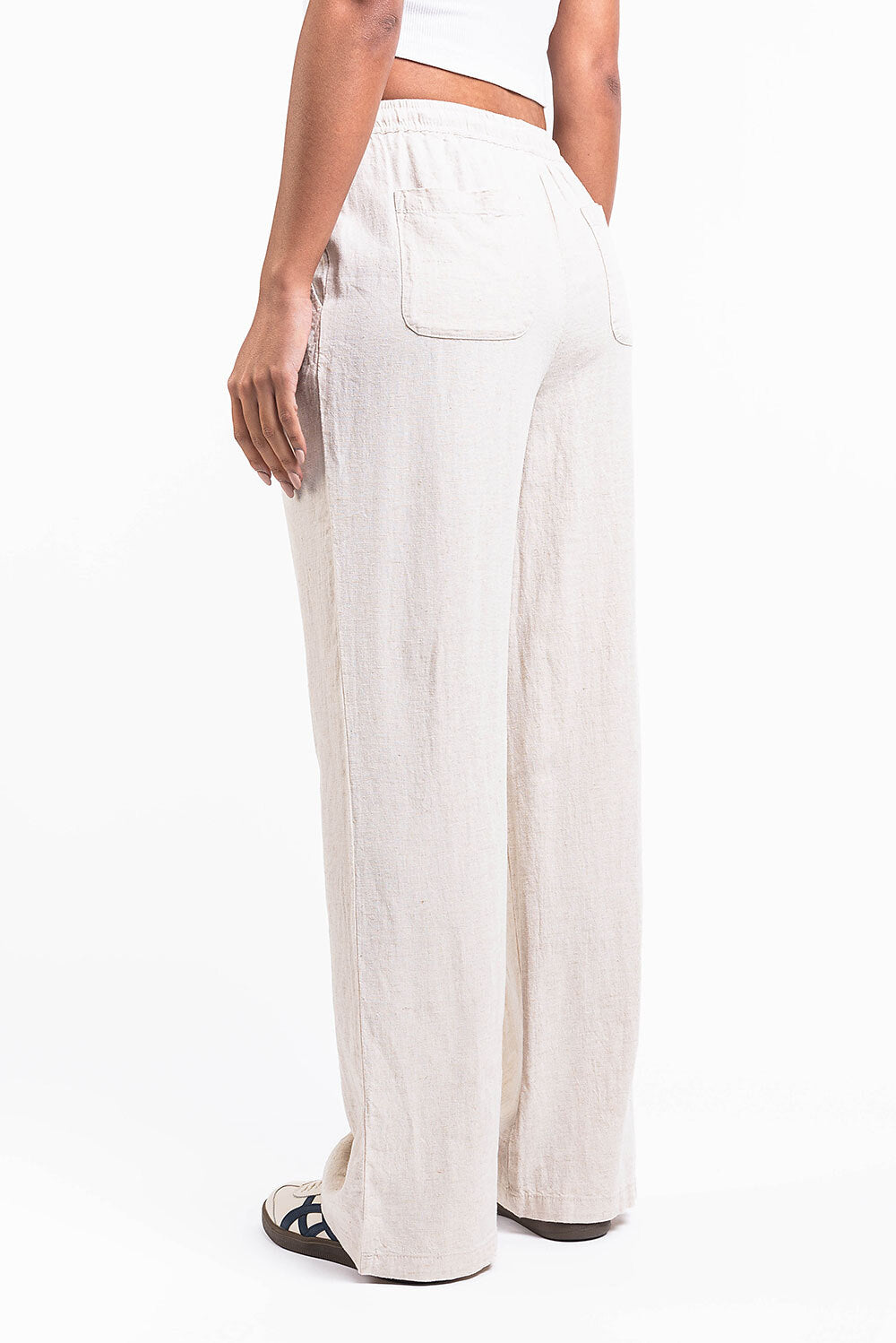 Pantalones de lino - Beige